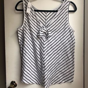 NTW Loft (S) Striped Knot Back Tank